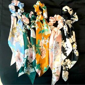 Scarf scrunchie set